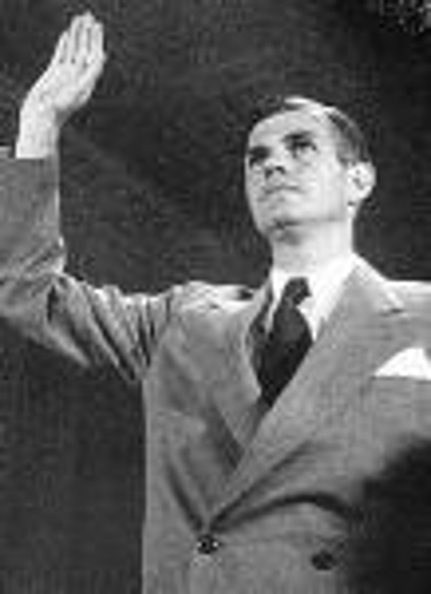 <p>former high ranking State Department official - investigated by HUAC as a communists SPY and convicted of perjury (willfully telling an untruth in court)</p>