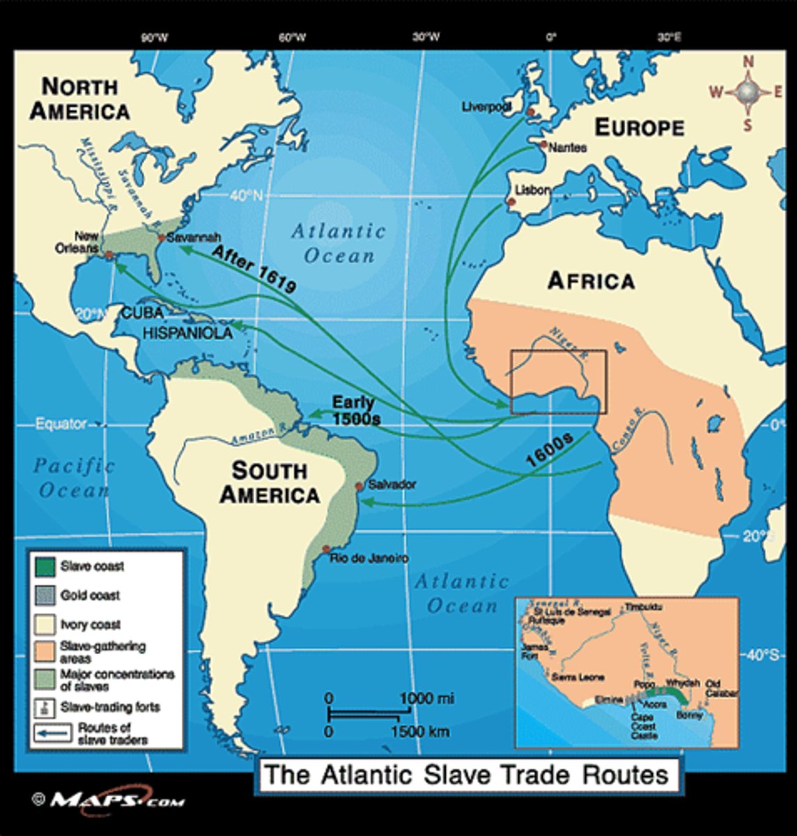 <p>a triangular system of trade in which increase profits from colonial holding returned to Europe and fueled the purchasing of more African slaves evolving Economic Practices</p>