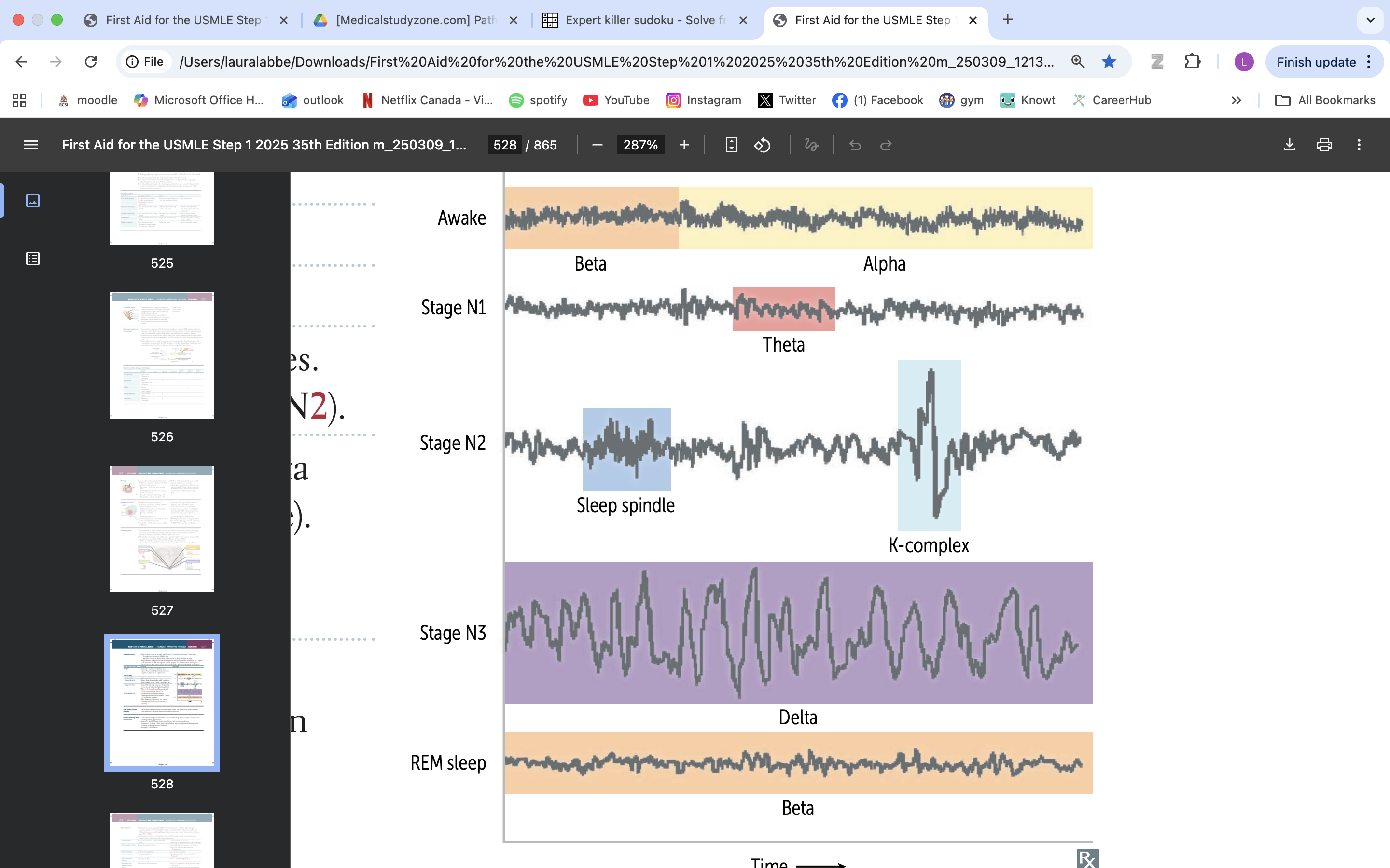 <p>delta waves</p><p>sleep walking, bedwetting, night terrors</p>