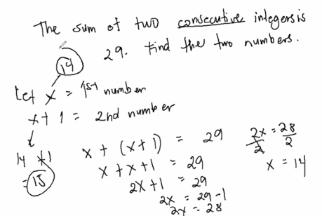 <p>How to find the sum of two consecutive numbers. (refer to the picture)</p>
