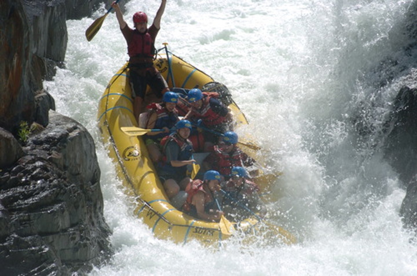 <p>to white water raft</p>