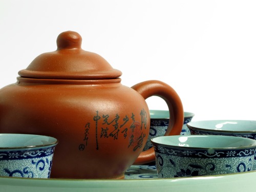 <p>drink tea (hē chá)</p>