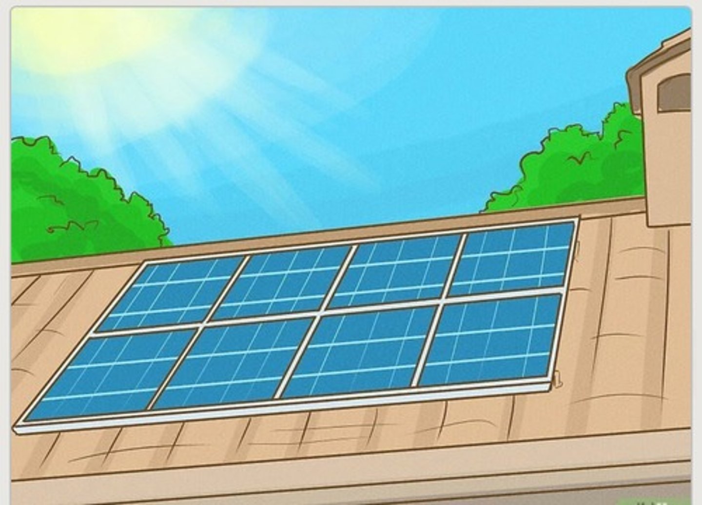 <p>(panel słoneczny) - A device that converts sunlight into electrical energy.</p>