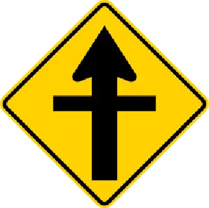 <p>intersection ahead</p>