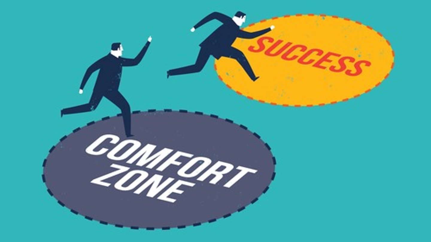 <p>to willingly place yourself into a new, unusual, risky situation</p>
