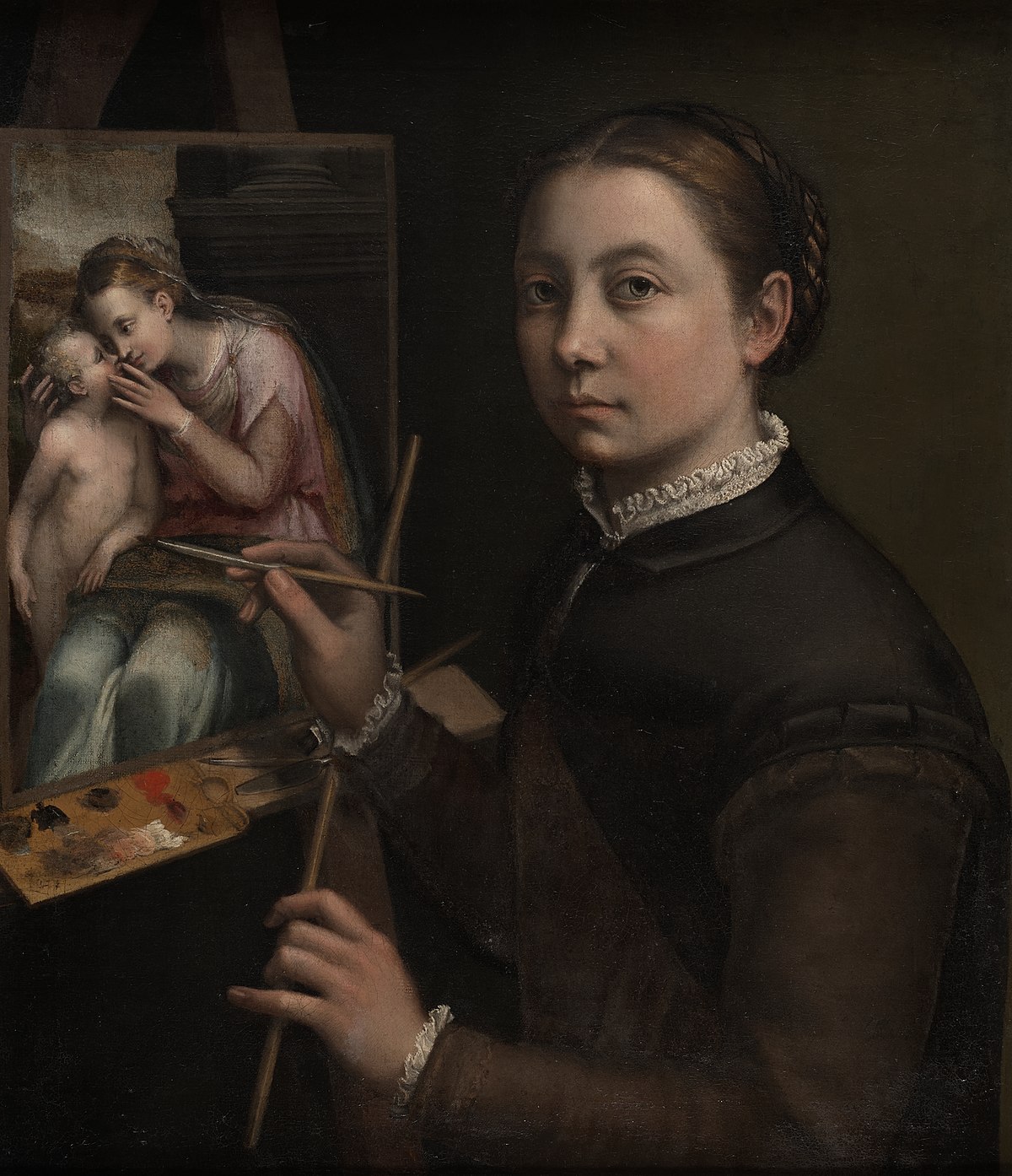<p>was the first female to be recognized as a painter, known for her portraits of her sisters and prominent people such as King Philip II and his daughters.</p>