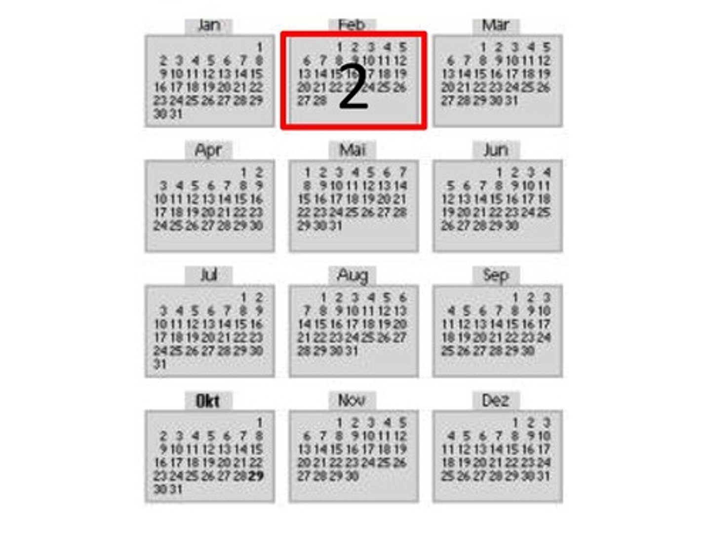 <p>February</p>