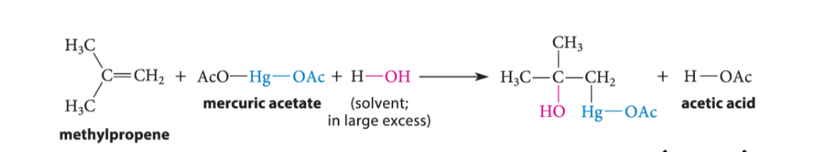 <p>Oxymercuration</p>