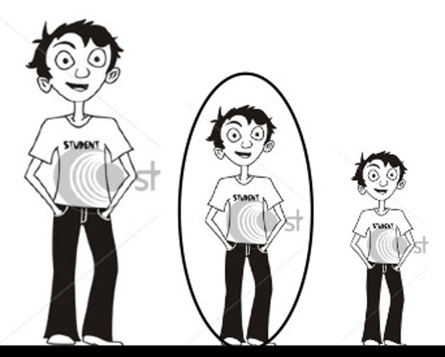 <p>to be of average height</p>