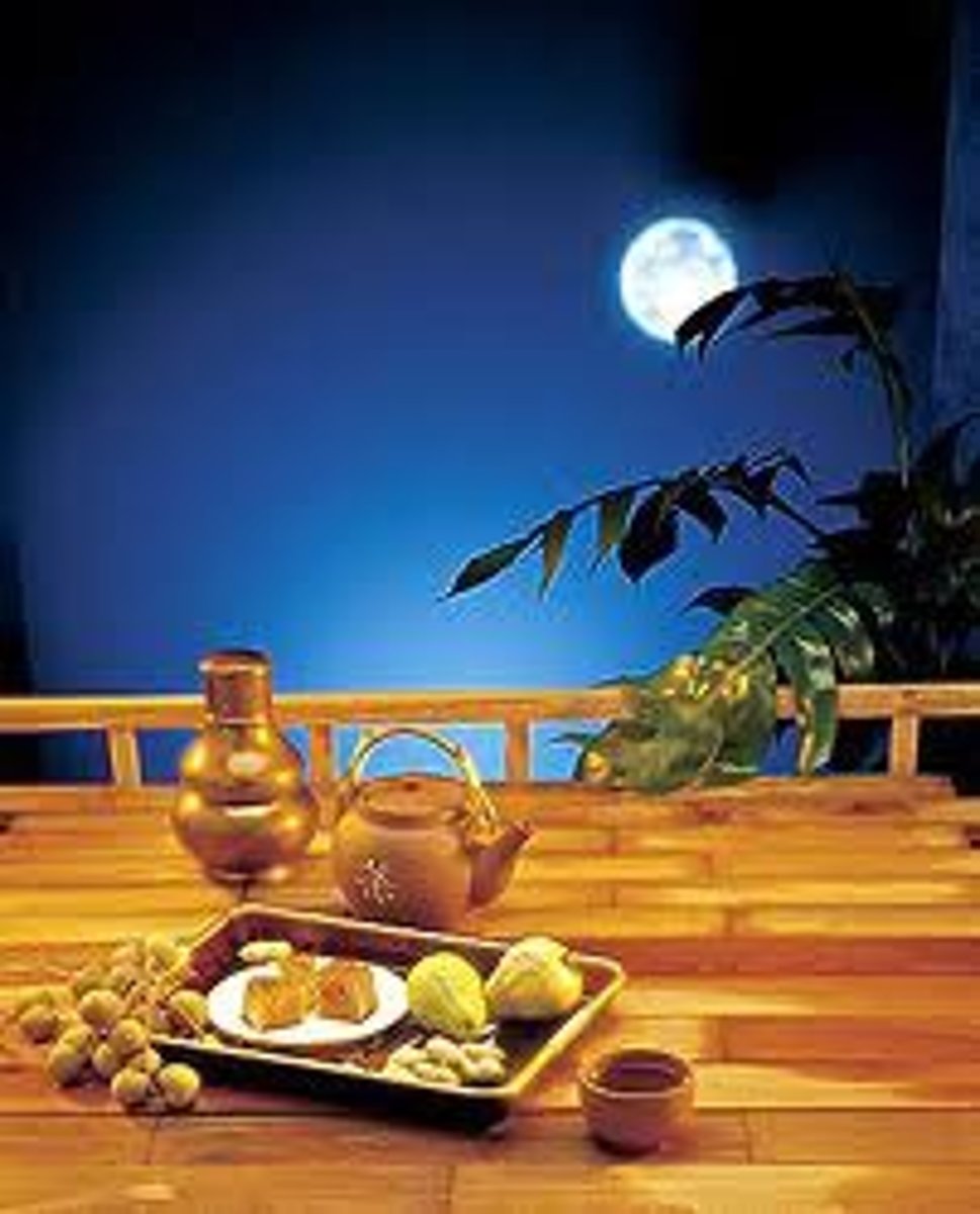 <p>to worship the moon</p>