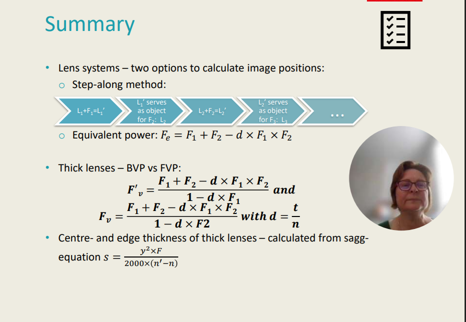<p>Need to Know:</p><ul><li><p>Read the notes of the image.</p></li></ul><p>Centre- and edge- thickness of _______ can be calculated from the sagg-equation s= = 𝑦<sup>2</sup> ×𝐹 / 2000 × (𝑛′−𝑛)</p>