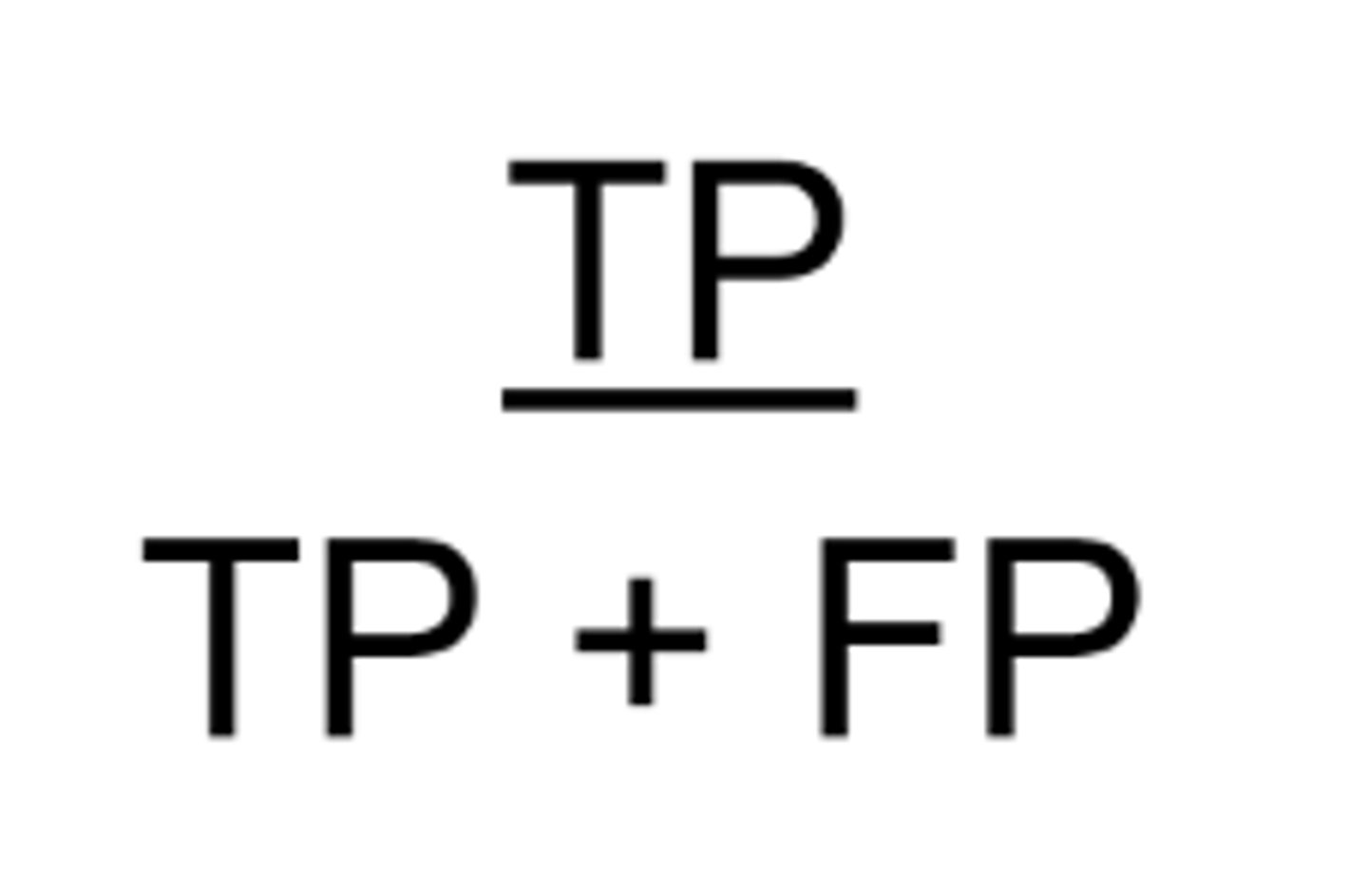 <p>proportion of subjects who test positive that actually have the condition = how good the test is at detecting people with disease out of all people who test positive</p>