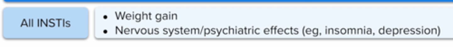 <p>Insomnia,</p><p>depression &amp;suicidal ideations in patients with pre existing psychiatric condition</p><p>weight gain</p><p>diarrhea</p>