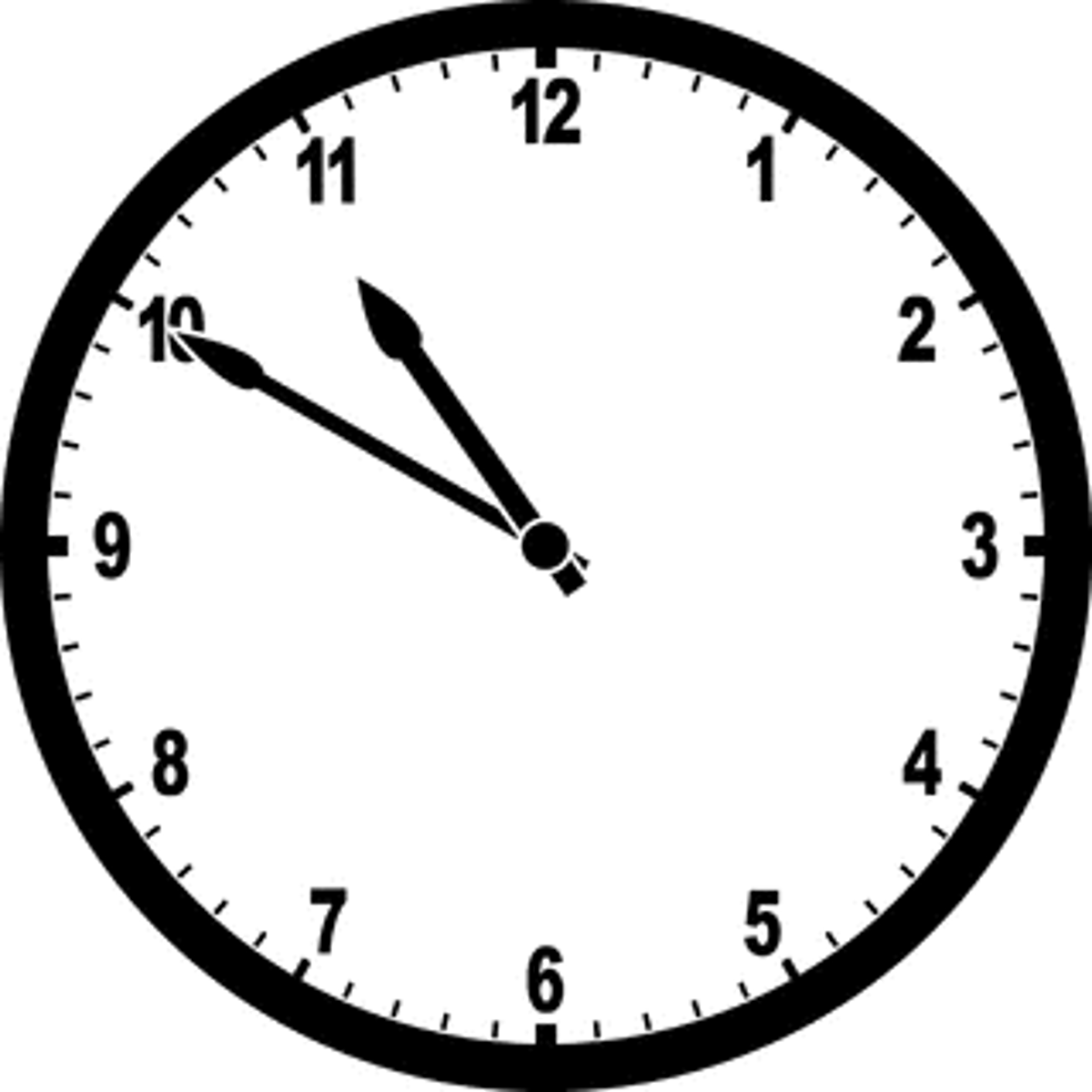 <p>It's 10:50</p>