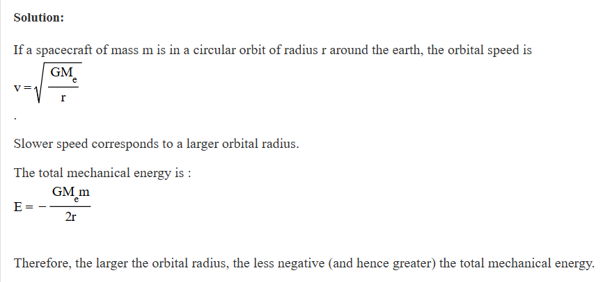 <p>C) At the same time, there is more mechanical energy and a larger radius.</p>