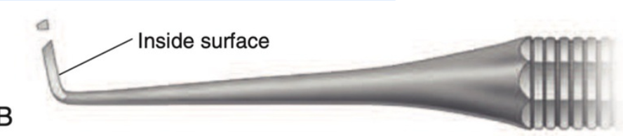 <ul><li><p>For planing tooth preparation walls and for forming line angles.</p></li><li><p>Commonly used in Class III and V preparations to ensure removal of unsupported enamel</p></li></ul><p></p>