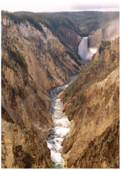 channels in which the streams are actively cutting into solid rock