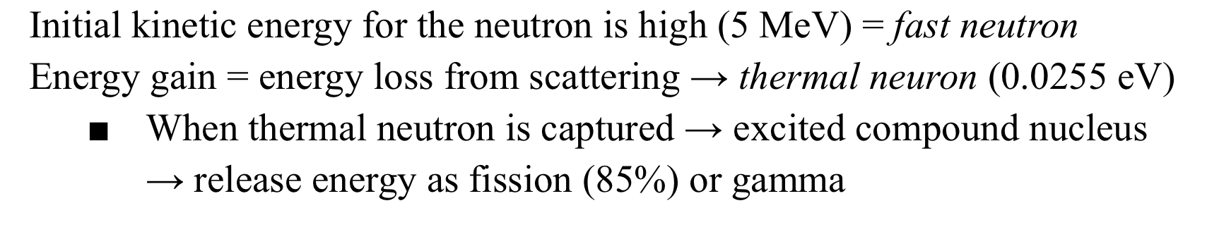 <p>Moderator is for slow neutron down to make it thermal</p>