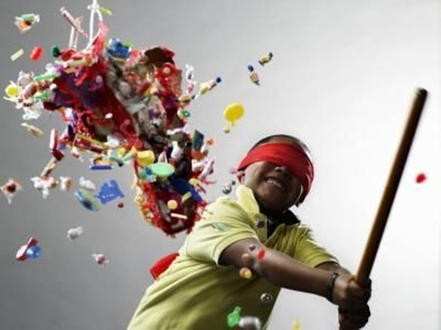<p>to break the piñata</p>