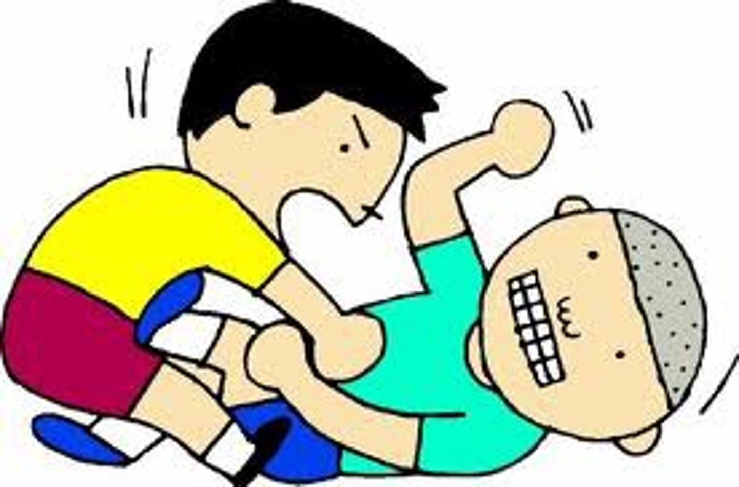<p>to fight with each other</p>