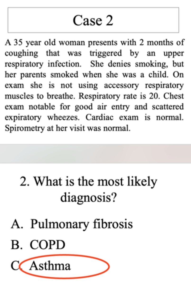 <p>C. Asthma</p>