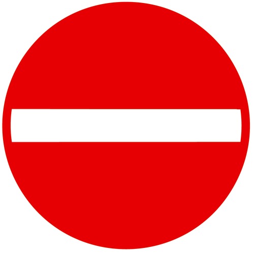<p>verboden richting</p>