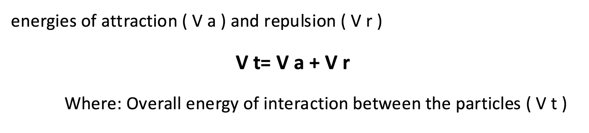 <p>when dispersed in a liquid medium, particles will experience repulsive (electrical) forces and attractive(london/vdw) forces</p>