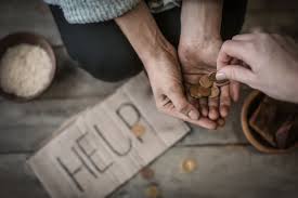 <p>Having little or no money</p>