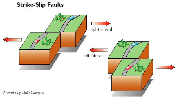 <ul><li><p>lateral movement of plates past each other</p></li><li><p>least common boundary type</p></li><li><p>does not create or destroy crust</p></li></ul><p></p>