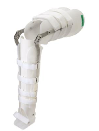 <p>what is the name, type, and purpose of this LE orthotic?</p>