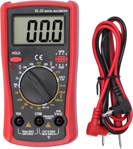 <p>Can be used to read voltage readings from power supply connectors and wall outlets.</p>