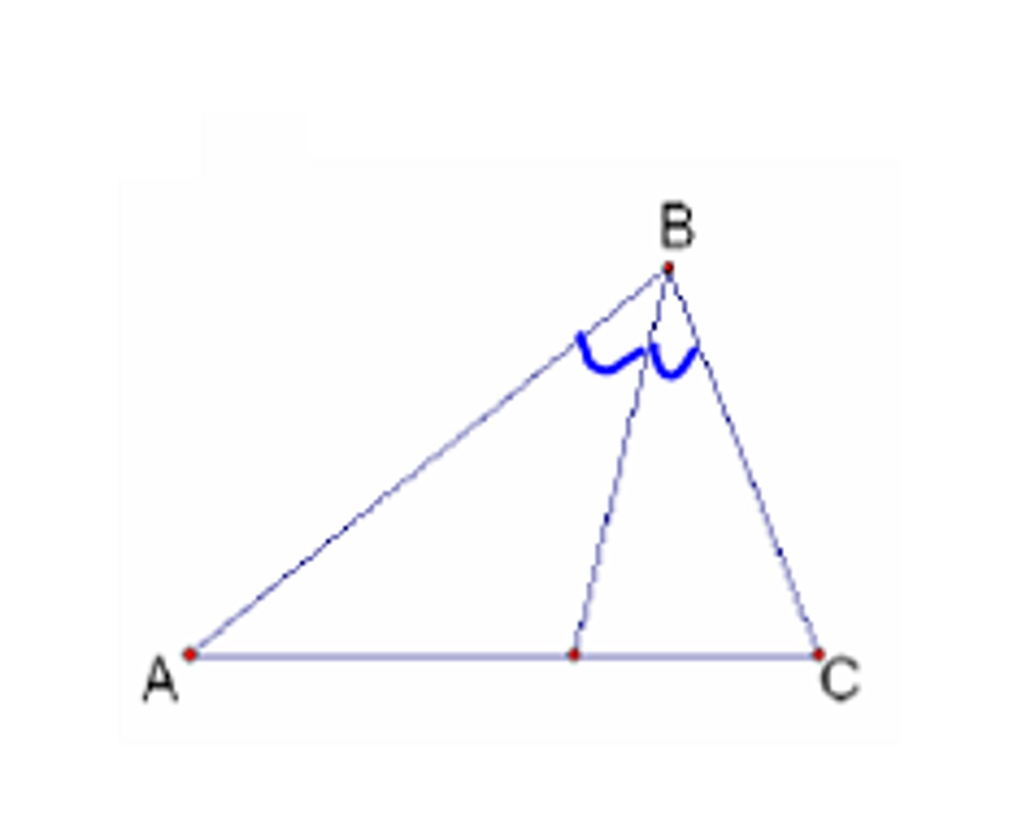 <p>A segment that divides the angle into 2 congruent parts from the vertex.</p>