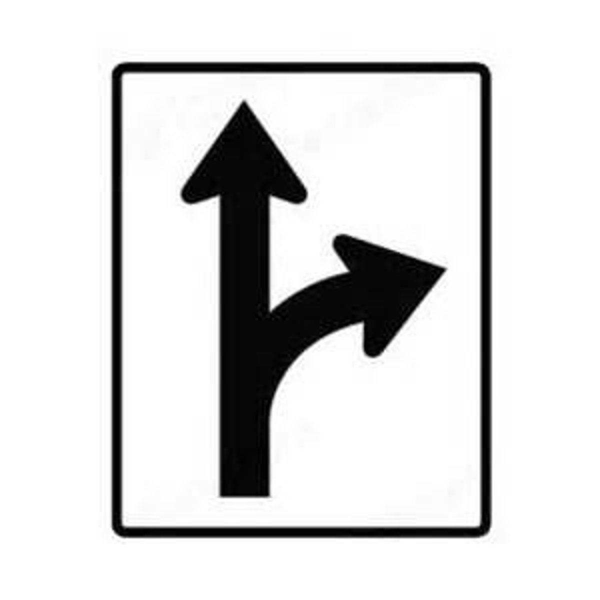 <p>You may drive in either direction indicated</p>