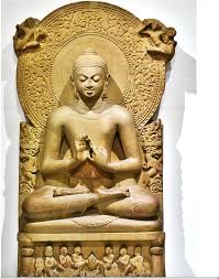 <p><strong>&nbsp;*Buddha Preaching his first Sermon, Sarnath, 465-485, Mathura Style, Gupta Period (S.10-18)</strong></p>