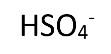 <p>(HSO4)^-</p>
