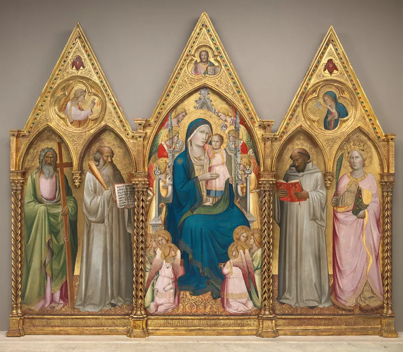 Madonna Enthroned with Saints, 1387. Agnolo Gaddi