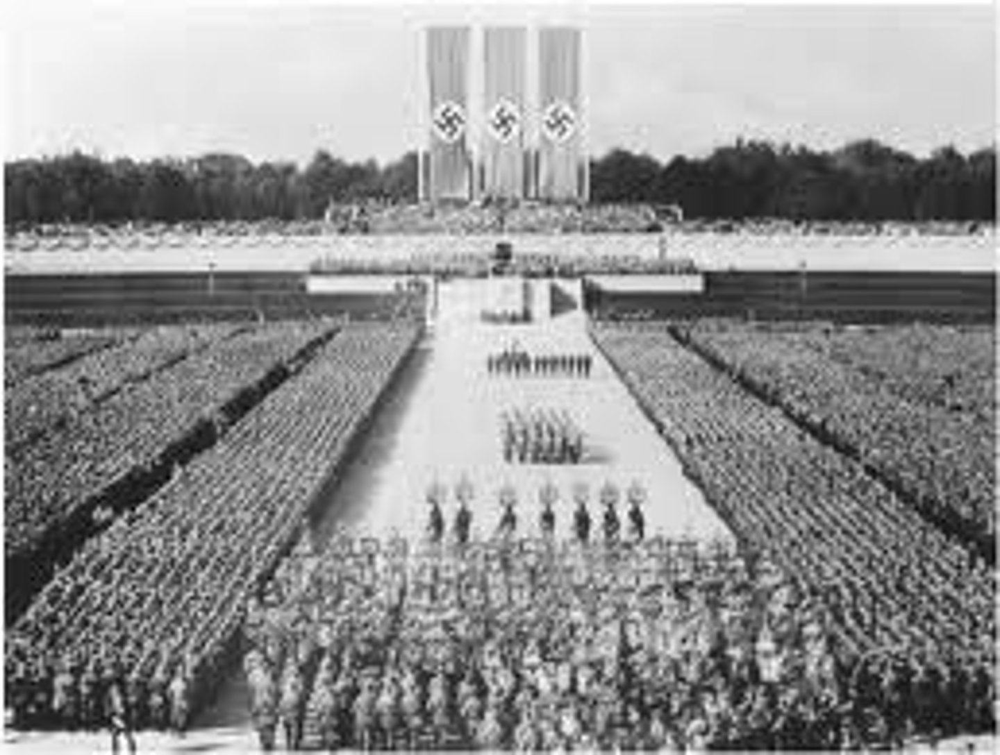 <p>A political system headed by a dictator that calls for extreme nationalism and racism and no tolerance of opposition. The Nazis were fascists.</p>