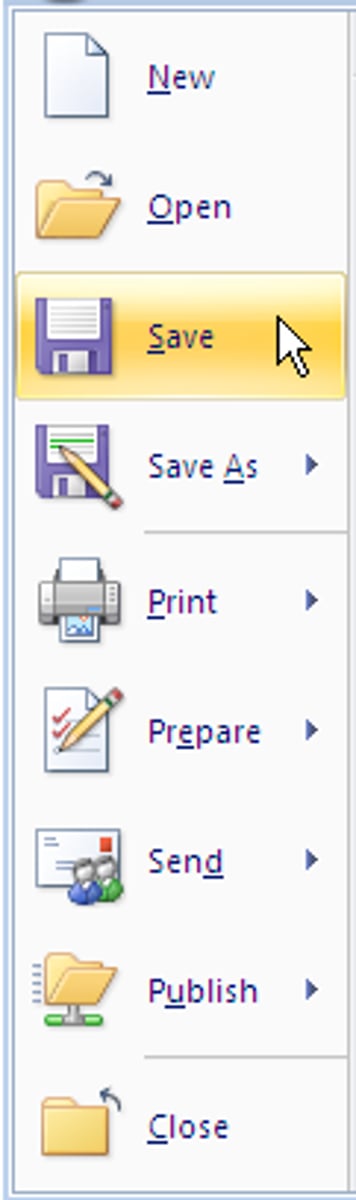 <p>save files and documents</p>
