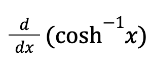 <p>cosh</p>