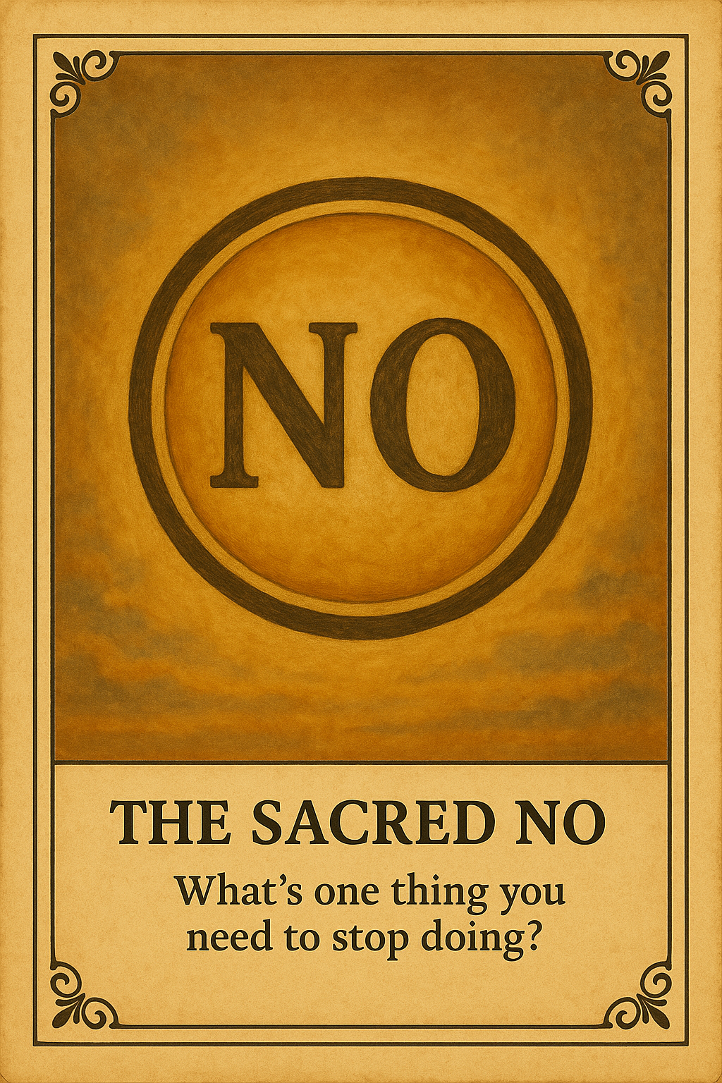 <p>What’s one thing you need to stop doing?</p>