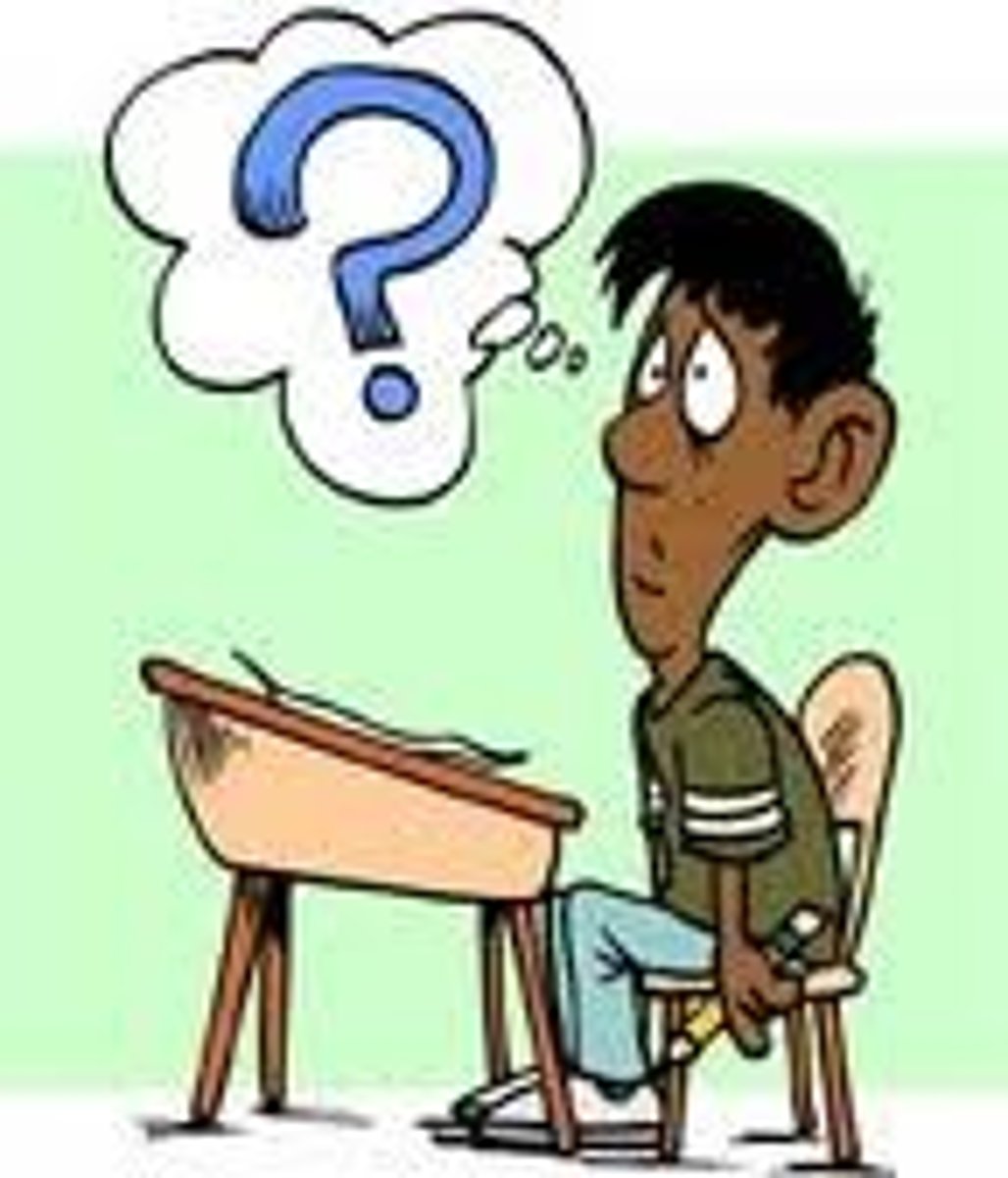 <p>to question, ask</p>