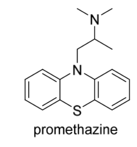 <p>Draw the individual enantiomers of promethiazide in any suitable stereospecific form </p>