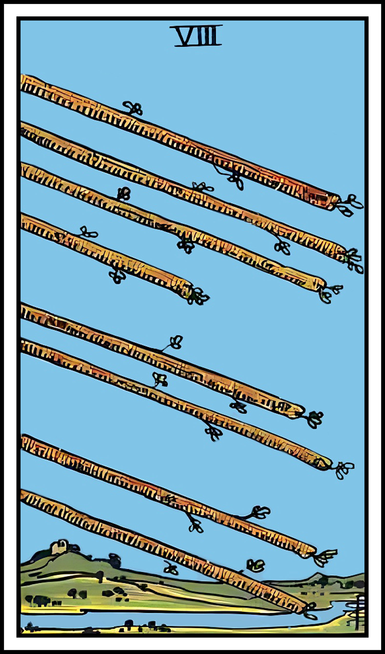 <p>8 of wands</p>