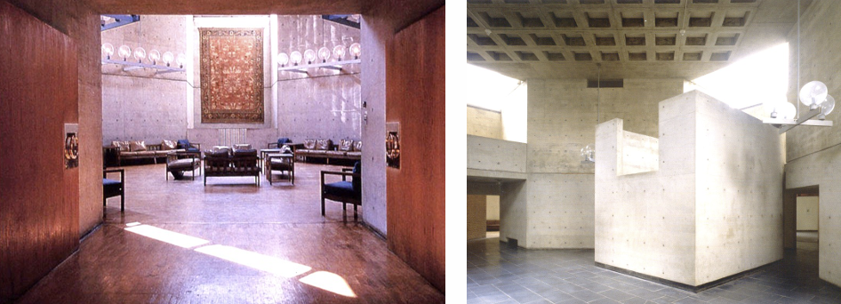 <p>A residential project by Kahn for Bryn Mawr College, showcasing his principles of served and servant spaces.</p>