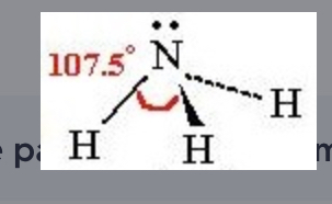 <p>3 bonding sites, 1 lone pairs, polar, 3D, asymetrical </p>