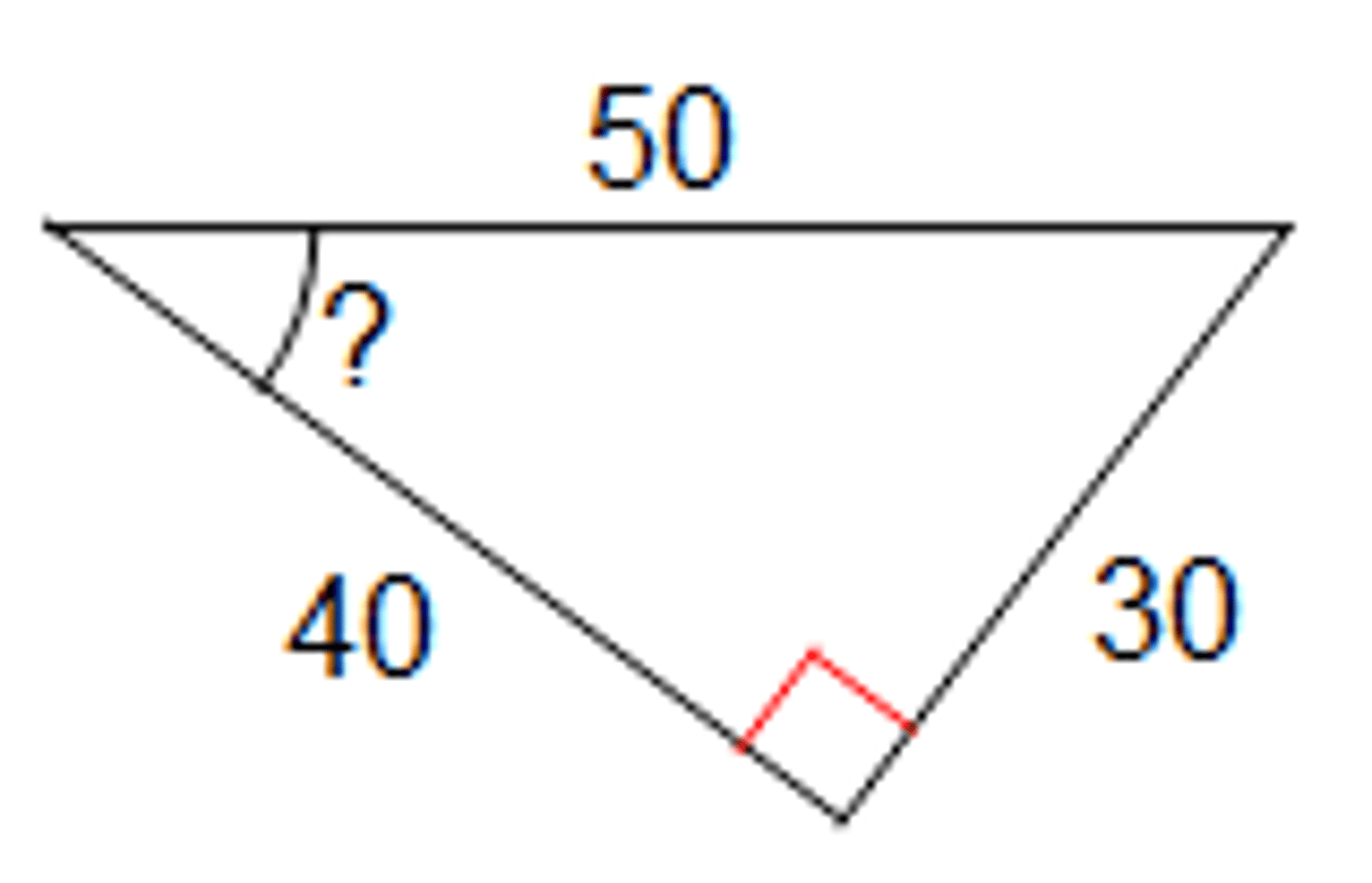 <p>Determine the angle</p>