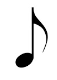 Single eighth note