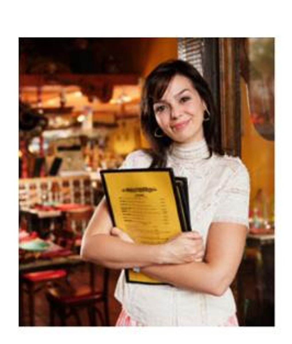 <p>host/hostess</p>