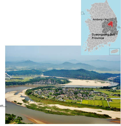 <p>is a traditional village in South Korea known for its well-preserved historic architecture and cultural heritage, illustrating rural settlement patterns. </p>