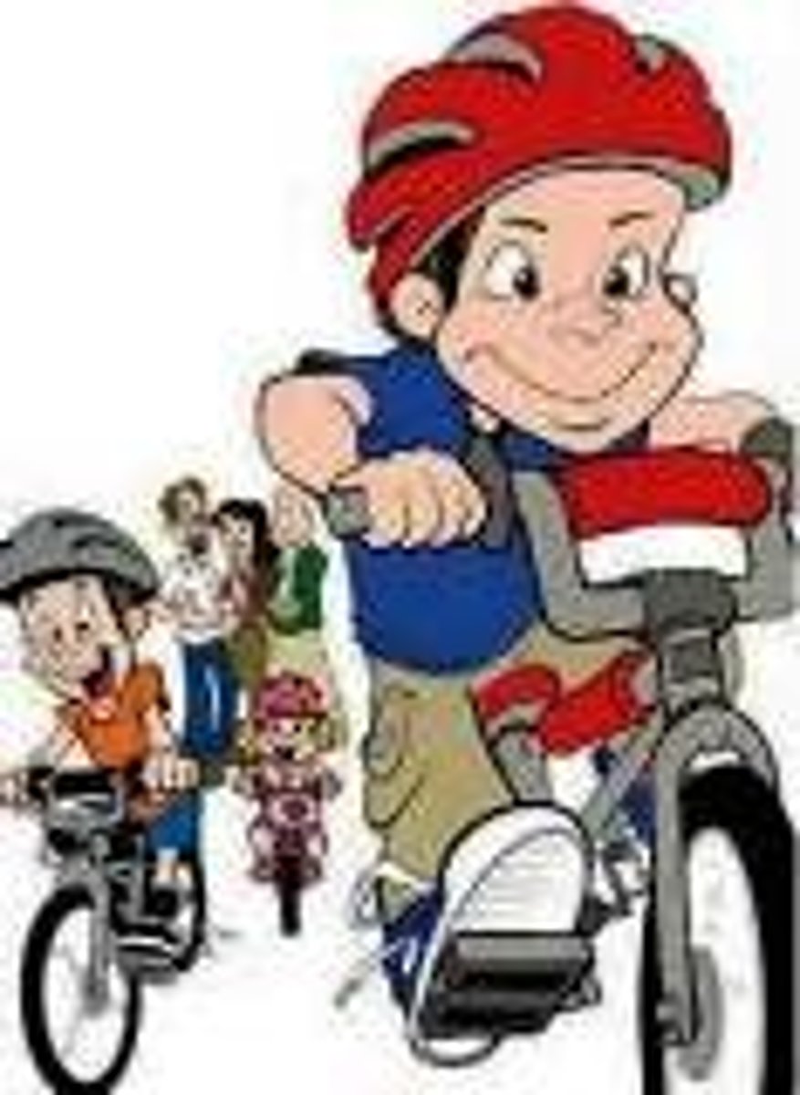 <p>we like to ride bikes</p>